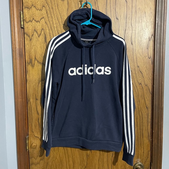 Adidas mens small navy hoodie - Picture 1 of 1